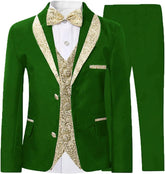 2024 Kids 3 Piece Suit Boys Tuxedo Shawl Lapel Children'S Formal Suits for Wedding Dress Suits JTZ006